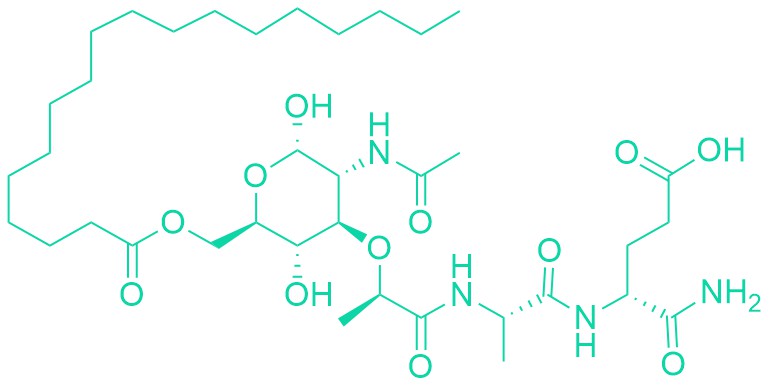 Ac-(6-O-stearoyl)-muramyl-Ala-D-Glu-NH2