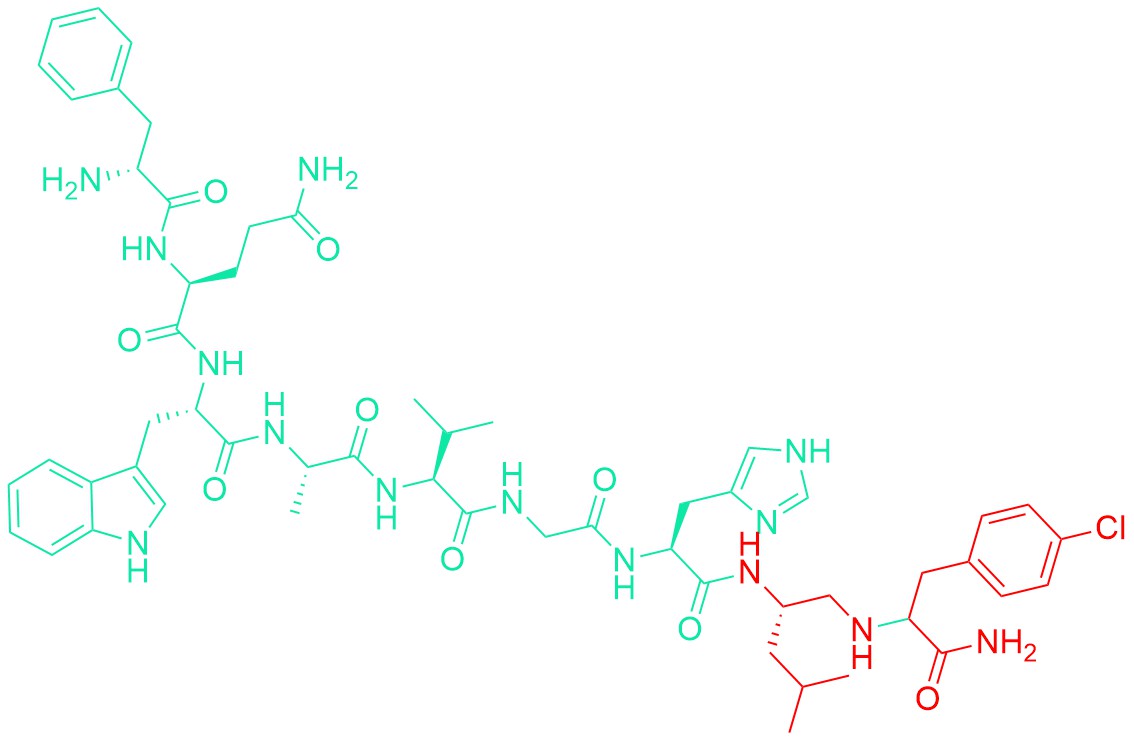(D-Phe6,Leu13-psi(CH2NH)p-chloro-Phe14)-Bombesin (6-14)