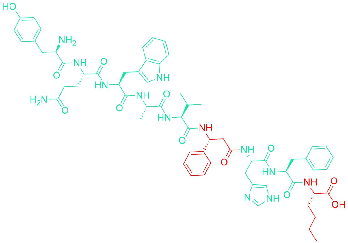 (D-Tyr6,βPhe11,Phe13,Nle14)-Bombesin (6-14) (free acid)