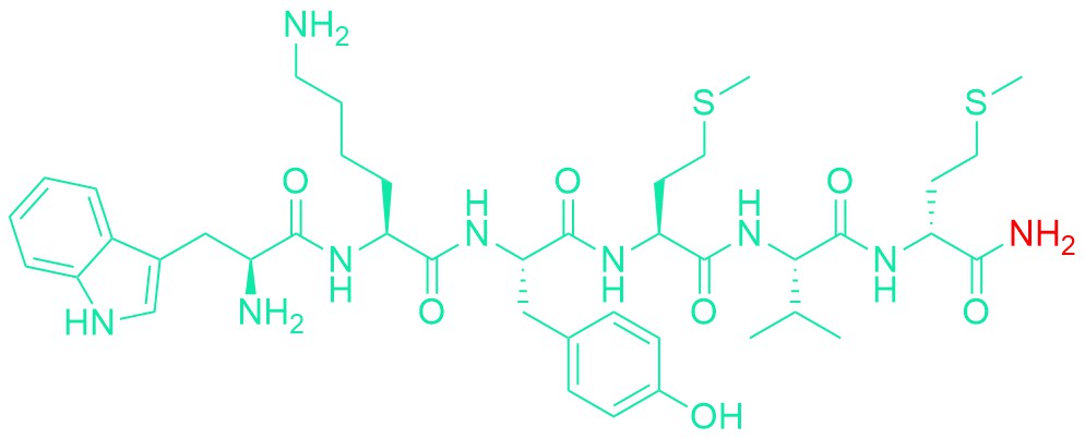 H-Trp-Lys-Tyr-Met-Val-D-Met-NH2