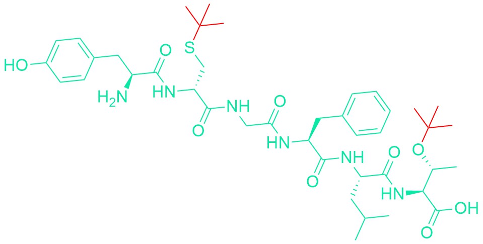 (D-Cys(tBu)2,Thr(tBu)6)-Leu-Enkephalin-Thr