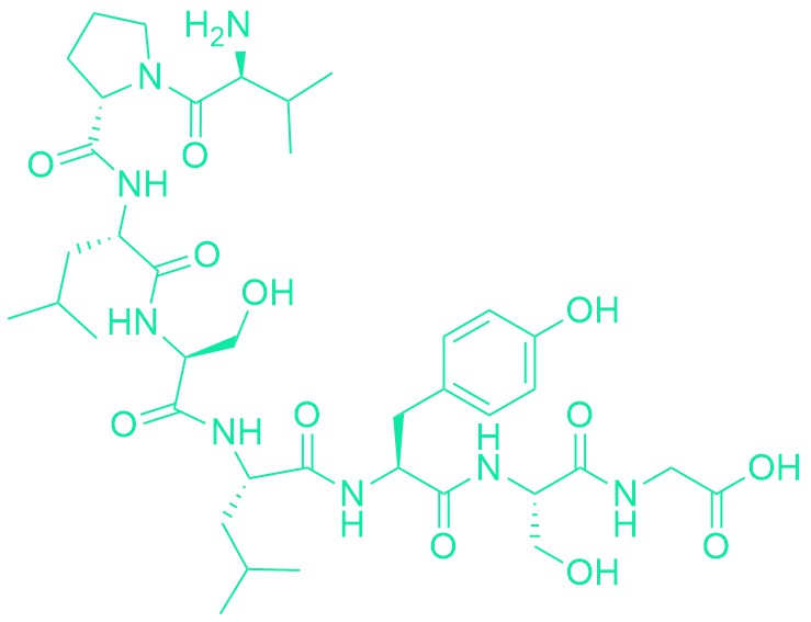 H-Val-Pro-Leu-Ser-Leu-Tyr-Ser-Gly-OH
