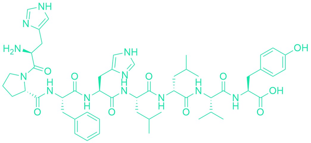 H-His-Pro-Phe-His-Leu-D-Leu-Val-Tyr-OH