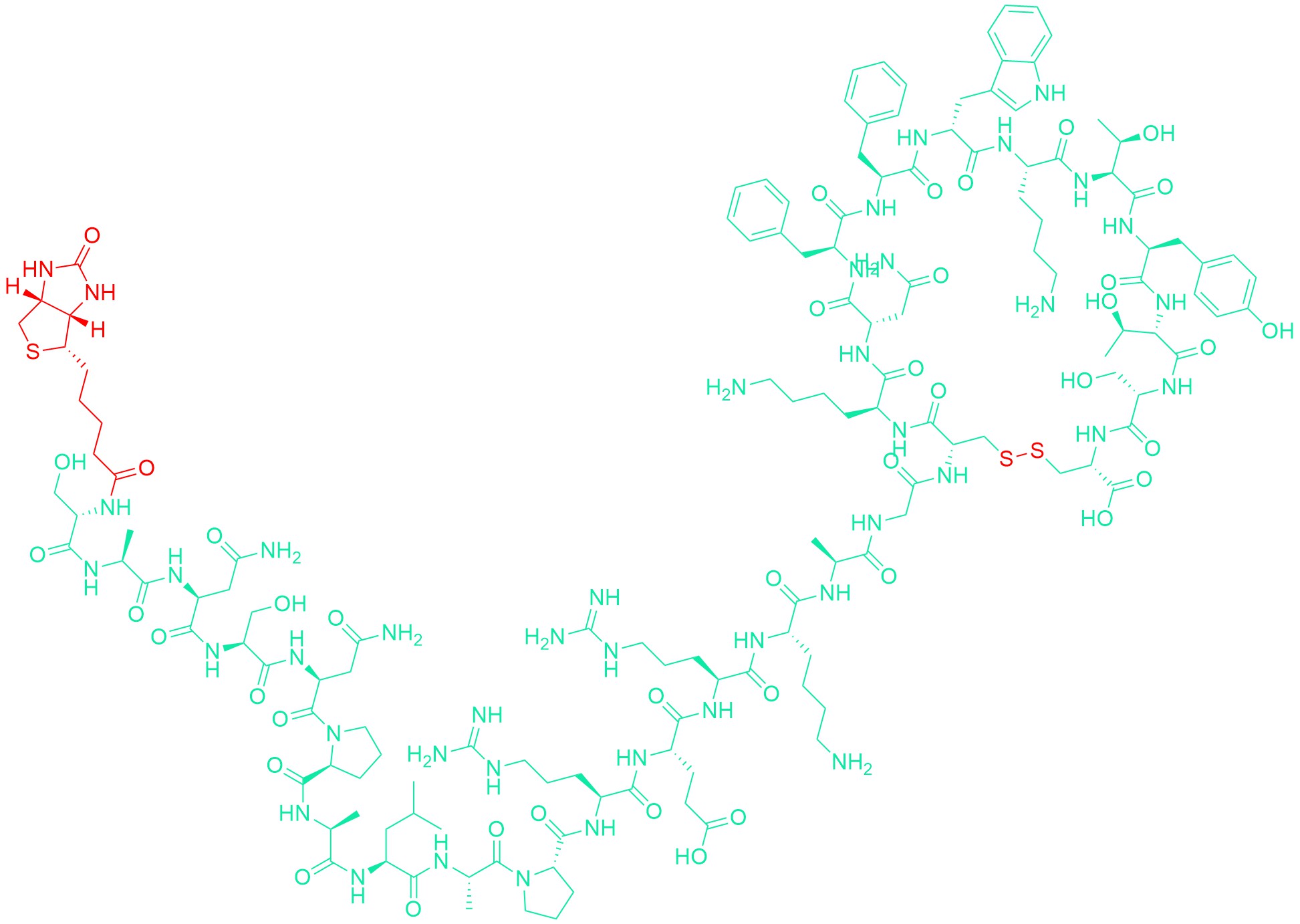 Biotinyl-(Leu8,D-Trp22,Tyr25)-Somatostatin-28