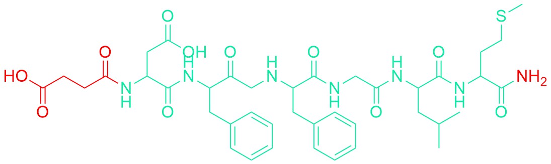 Succinyl-(Asp6,N-Me-Phe8)-Substance P (6-11)