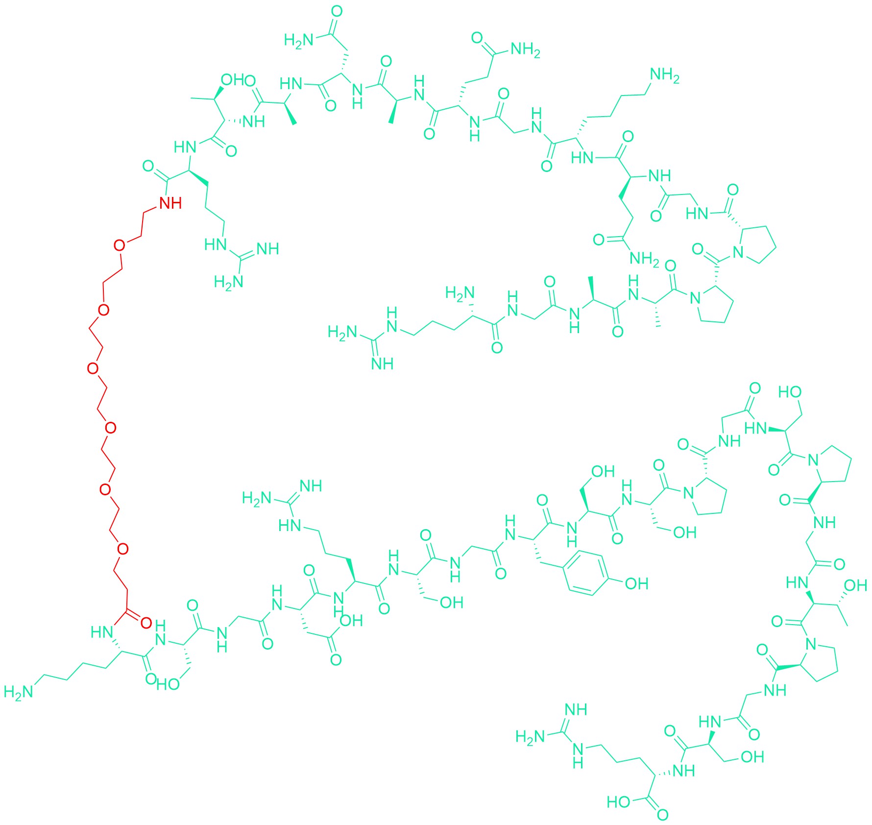 Tau Peptide (472-487)-PEG6-(507-526) (human)